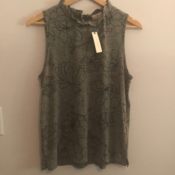 Anthropologie Tops - Anthropologie T.La gray sleeveless top new